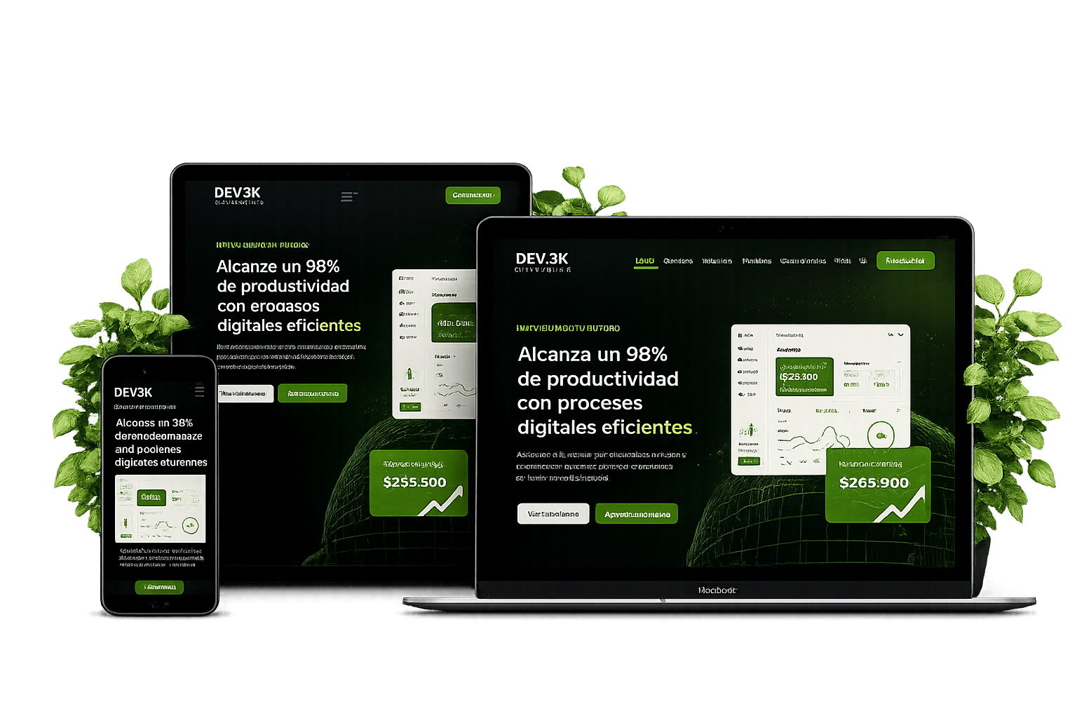 dev3k — mockup de software a medida